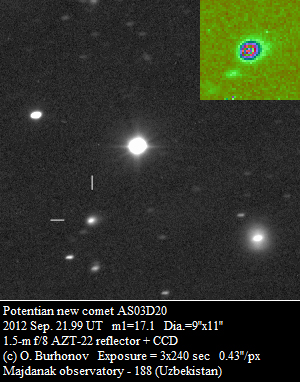 Descubren el brillante cometa ISON que se acercará en 2013