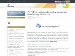 Phpfilenavigator: administración remota de ficheros y directorios