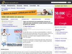 Inhibir/deshabilitar radio button con javascript