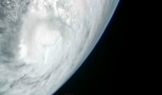 Espectacular vista del huracán Sandy desde el espacio