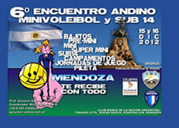 6º ENCUENTRO ANDINO DE MINIVOLEY Y SUB 14