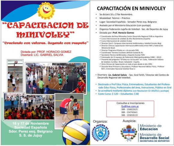 Capacitación de Minivoley... 