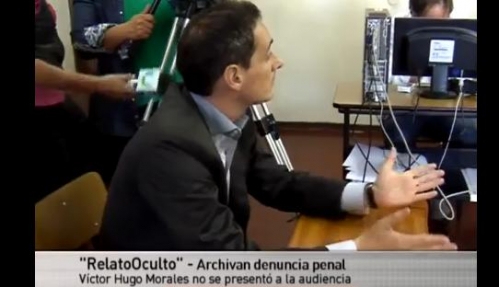 Relato oculto: cómo fue el juicio que abandonó Víctor Hugo. LAS CÁMARAS REGISTRARON LA SORPRESA DE LOS ABOGADOS DEL RELATOR.