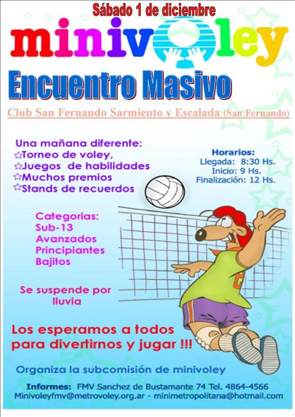 ÚLTIMO MASIVO DE MINIVOLEY DEL AÑO!!
