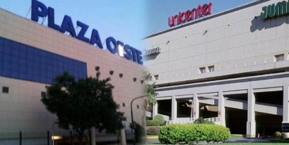 Empleados de seguridad bloquean el acceso a shopings