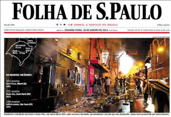 Cómo contaron la tragedia los diarios de Brasil