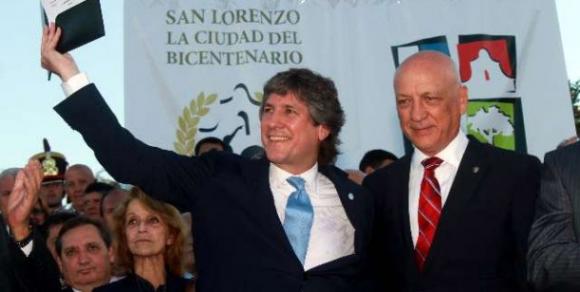 Boudou fue silbado en los festejos por el bicentenario de la batalla de San Lorenzo