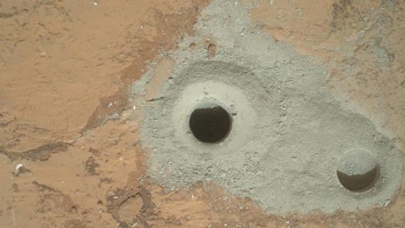 Perforación histórica: Curiosity toma su primera muestra de roca en Marte