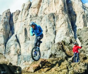 Buscando adrenalina en la montaña