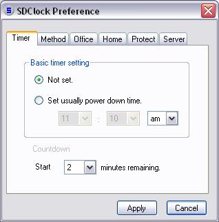 Shutdown clock 1.4