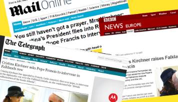 Malvinas: el pedido de Cristina al Papa tuvo fuerte repercusión en medios ingleses