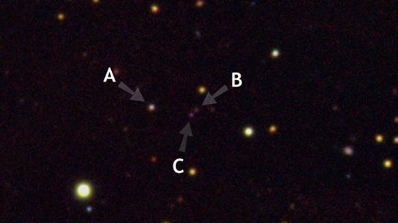 Hallan un raro triple cuásar, el segundo en la historia