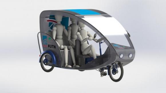 Profesores y alumnos de un colegio tecnico de Río Cuarto desarollan una “tricicleta” eléctrica‏