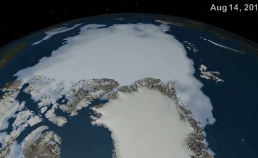 Hielo Ártico sufre la quinta baja récord por efecto invernadero