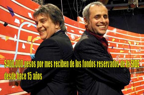 LUIS VENTURA Y JORGE RIAL, COBRAN 400 MIL PESOS POR MES DE LA SIDE Y LO HACEN DESDE HACE 15 AÑOS