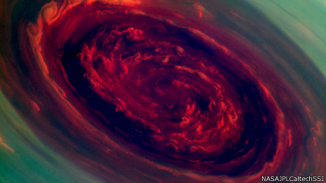 El huracán gigante que azota a Saturno