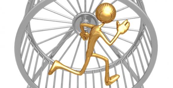 La carrera del hámster