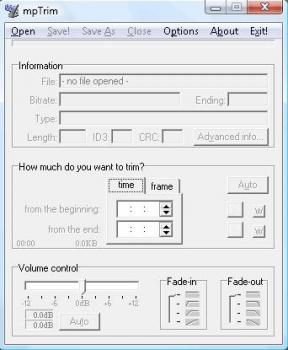 Mptrim: editor de archivos mp3