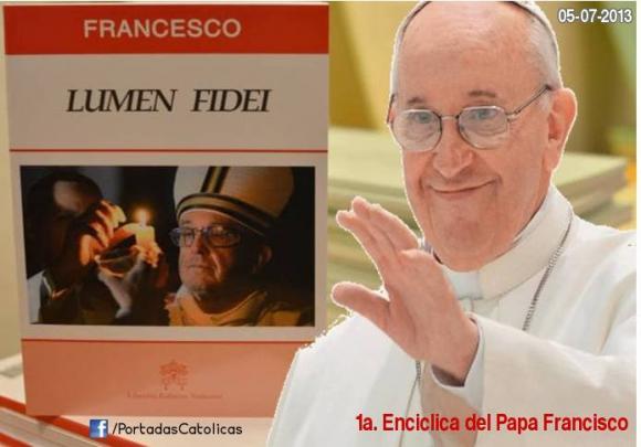 En la primera encíclica de dos papas (Lumen fidei), Francisco llama a recuperar la fe.