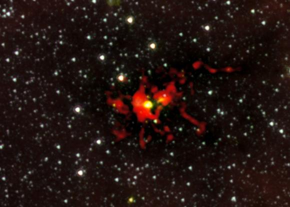 Descubren el embrión de estrella más grande con 500 veces la masa del Sol