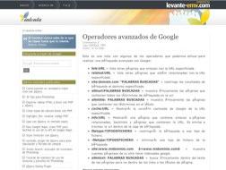 Operadores avanzados de google