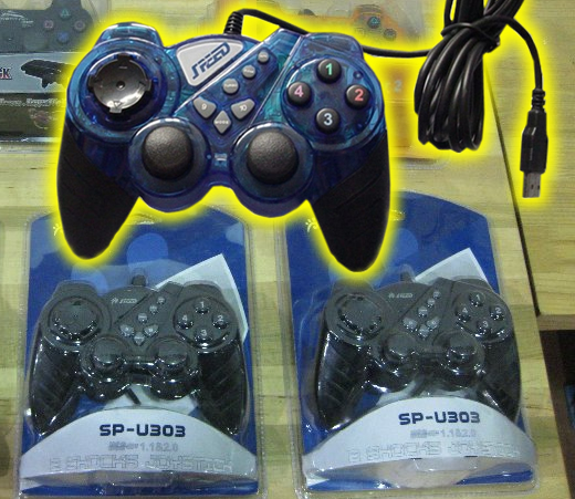 GAMEPAD SPEED - 2 SHOCKS JOYSTICK - USB - CON VIBRACIÓN - PARA PC