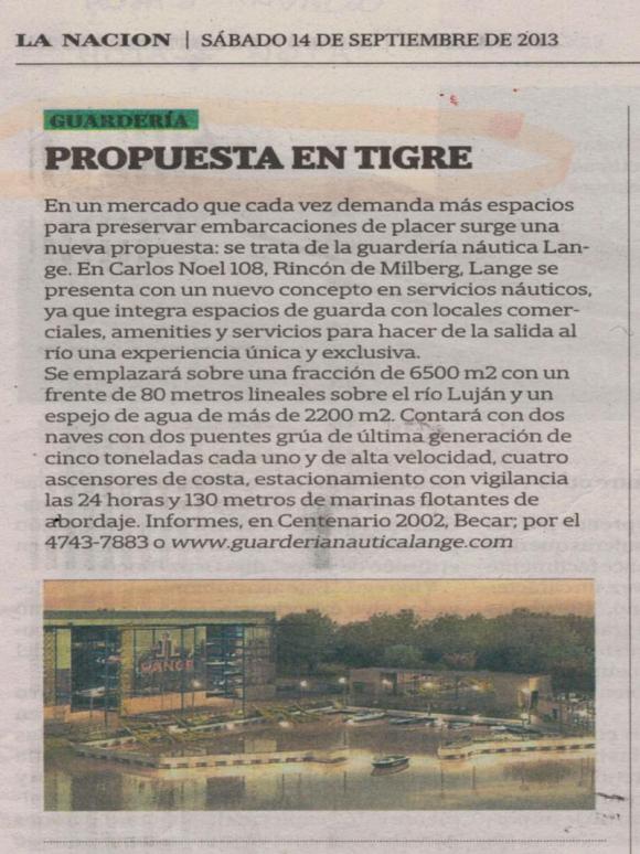 Nota en La Nación (Septiembre 2013)
