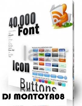 40.000 collections font, icon, buttons (only 49mb)