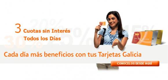 Tres cuotas sin interés o el 15% OFF
