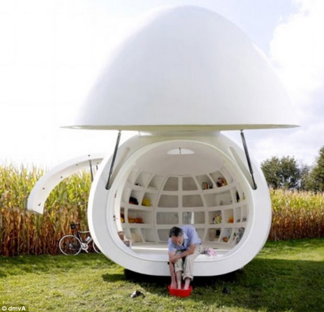 Nueva casa en forma de huevo