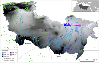 Tres ríos que cruzaron el Sahara hace 100 mil años fueron el corredor africano al Mediterráneo