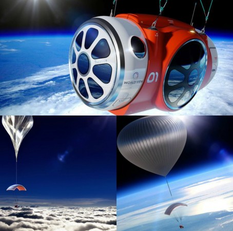 Vuele en globo cerca del espacio a 30 kilómetros sobre la Tierra