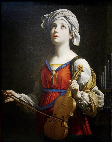 SANTA CECILIA; Virgen y Mártir de la Iglesia primitiva (177 d.C.) Patrona de los músicos.