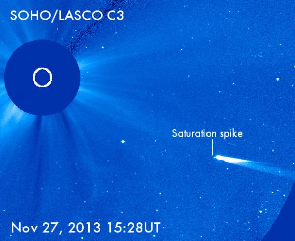 Cometa ISON directo al Sol recibe una bocanada de plasma