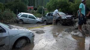 Aludes ocurridos en la localidad turística de El Rodeo (Catamarca)