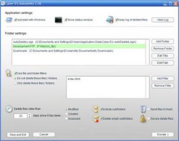 Eliminar ficheros con antiguedad