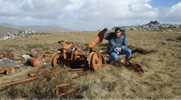 Un Veterano de Guerra visitó Malvinas
