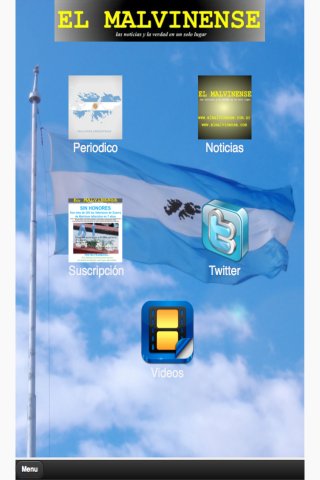 Aplicación El Malvinense para celulares y tabletas