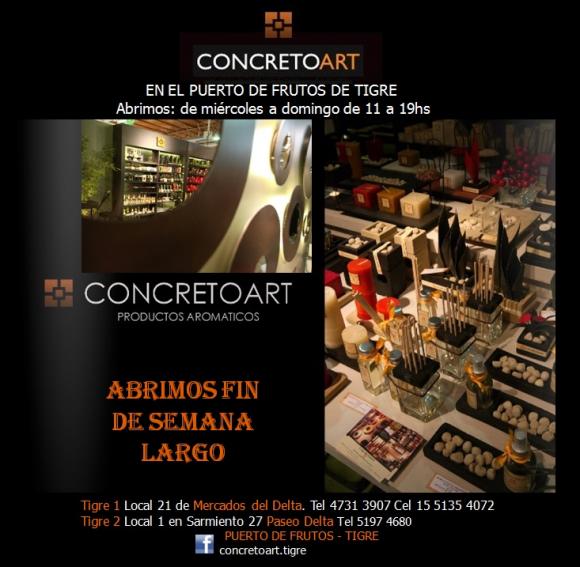 Abrimos 22, 23 y 24 de marzo: Puerto de Frutos, Tigre