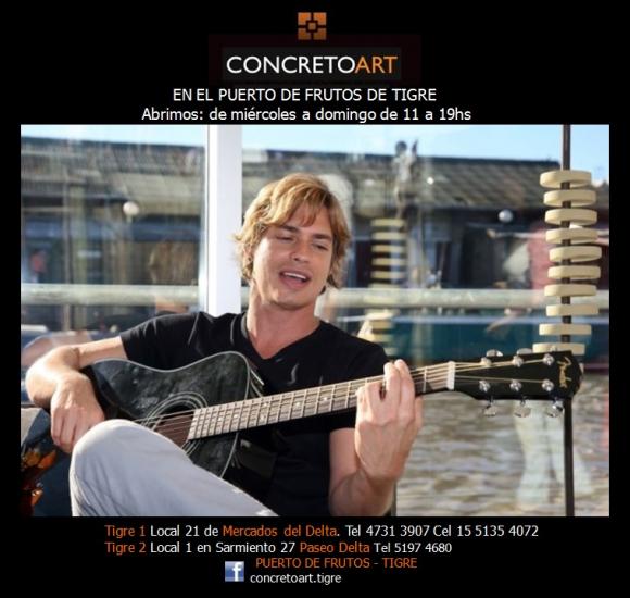 Decoramos la sala de prensa cuando Carlos Baute actuó en Mercados del Delta