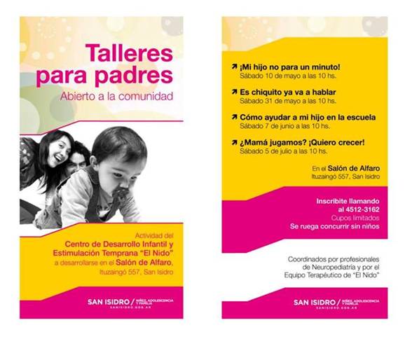 Continúan los talleres para padres en San Isidro