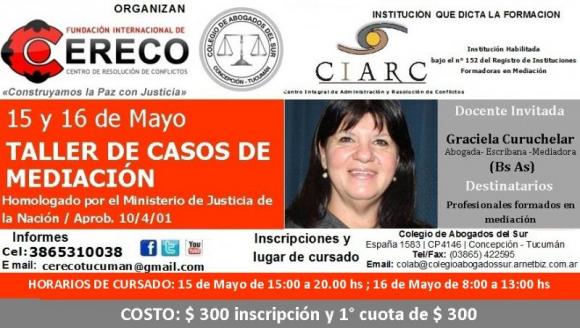 TALLER DE CASOS en CONCEPCION, PROVINCIA DE TUCUMAN