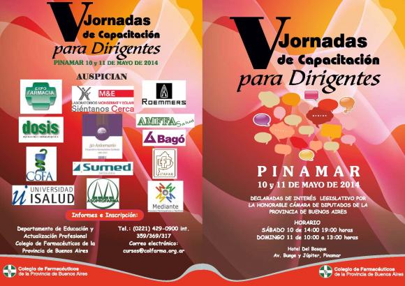 V JORNADA DE CAPACITACION PARA DIRIGENTES-COLEGIO DE FARMACEUTICOS DE LA PROVINCIA DE BUENOS AIRES