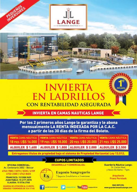 Lange, invierta con rentabilidad asegurada los 2 primeros años!