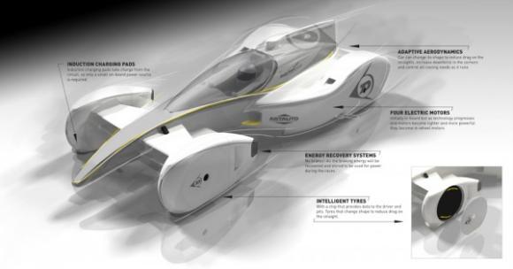 Diseño argentino: Sergio Rinland creó el auto de carreras del futuro