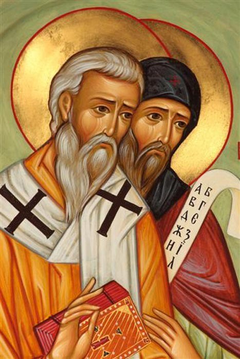 14 de febrero. San Cirilo y San Metodio | San Valentin