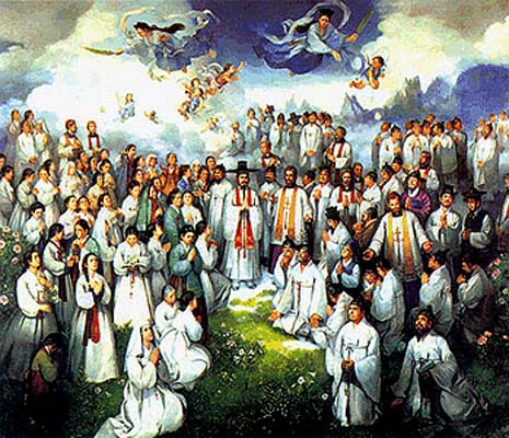 20 de septiembre. Santos Andrés Kim Taegon, Pablo Chong Hasang y otros 101 compañeros | San Eustaquio y compañeros