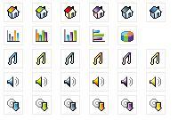 Mini pixel icons