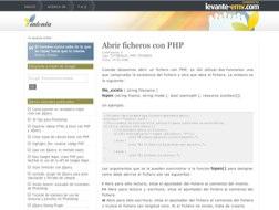 Abrir ficheros con php