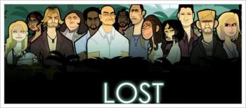 Caricaturas de los personajes de lost y alias